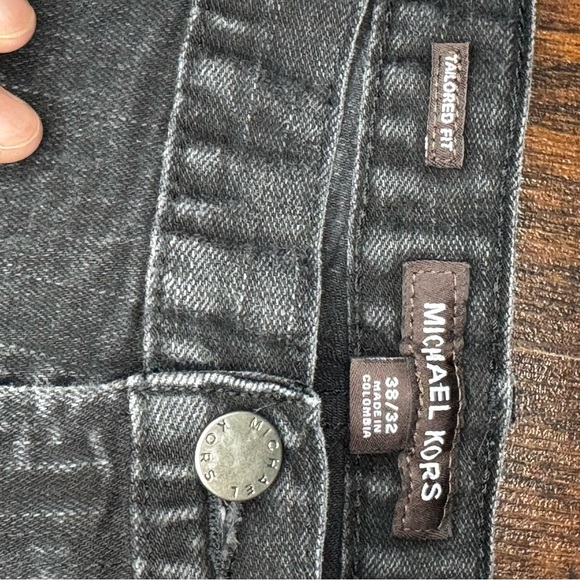 Michael Kors Men's Tailored Fit Black Jeans 38/32 GUC - Picture 7 of 10